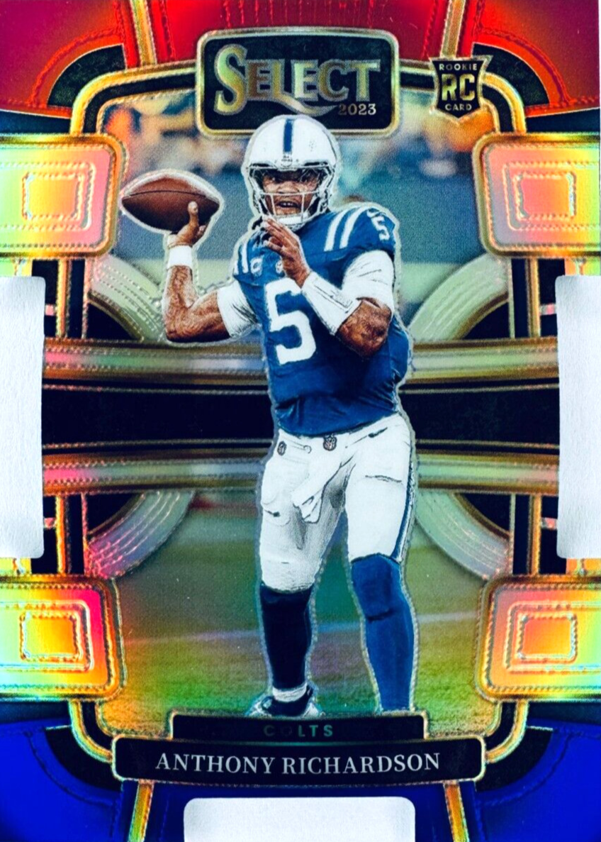 Anthony Richardson 2023 Select #43 Concourse Red & Blue Die-Cut