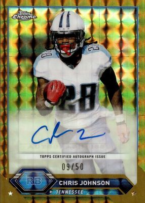 2023 Topps Composite #TCA-CJ Chrome Autographs - Geometric Gold /50