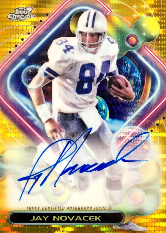 Jay Novacek 2023 Topps Composite #CCA-JN Cosmic Autographs - Gold Interstellar /50 SGC 10