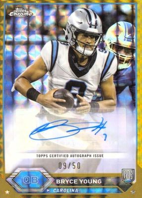 2023 Topps Composite #TCA-BY Chrome Autographs - Geometric Gold /50