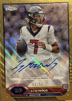 2023 Topps Composite #TCA-CS Chrome Autographs - Gold Wave Refractor /50