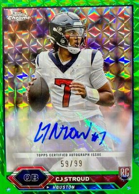 2023 Topps Composite #TCA-CS Chrome Autographs - Geometric Green /99