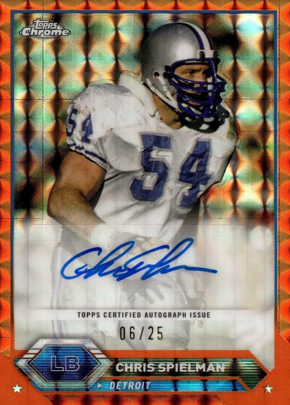 2023 Topps Composite #TCA-CSP Chrome Autographs - Geometric Orange /25