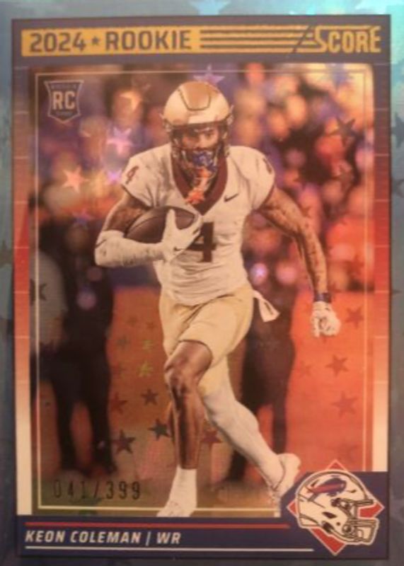 Keon Coleman 2024 Score #337 Stars /399 Rookie SGC 10