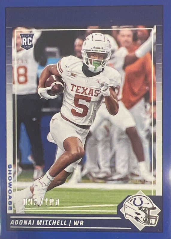 Adonai Mitchell 2024 Score #340 Showcase /100 Rookie RAW