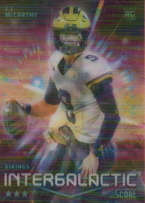 JJ McCarthy 2024 Score #5 Intergalactic /(SSP) Rookie BGS 10 PRISTINE