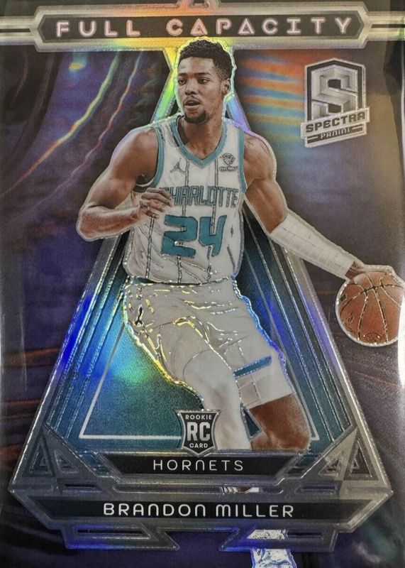 Brandon Miller 2023 Spectra #1 Full Capacity /(SSP) Rookie RAW