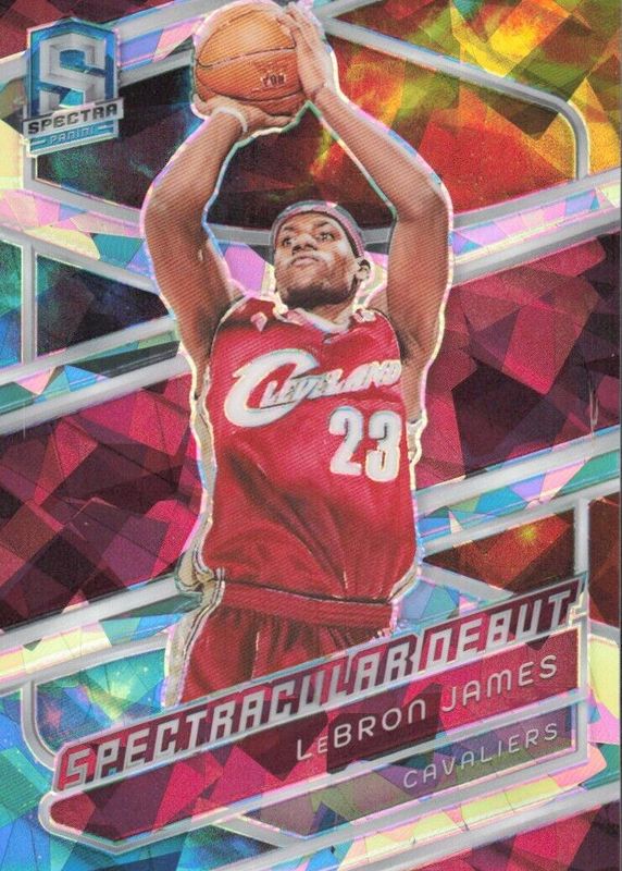 LeBron James 2023 Spectra #179 Spectacular Debut - Astral /49 RAW