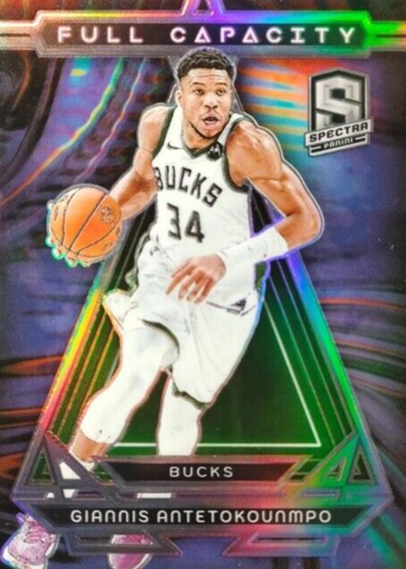 Giannis Antetokounmpo 2023 Spectra #10 Full Capacity /(SSP) BGS 10 PRISTINE