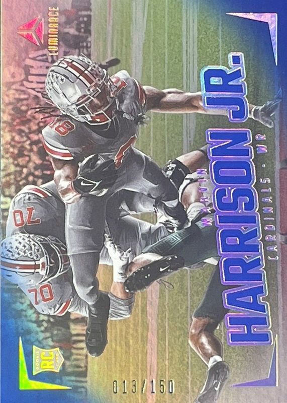 Marvin Harrison Jr. 2024 Luminance #180 Horizontal Rookies - Blue /150 PSA 10