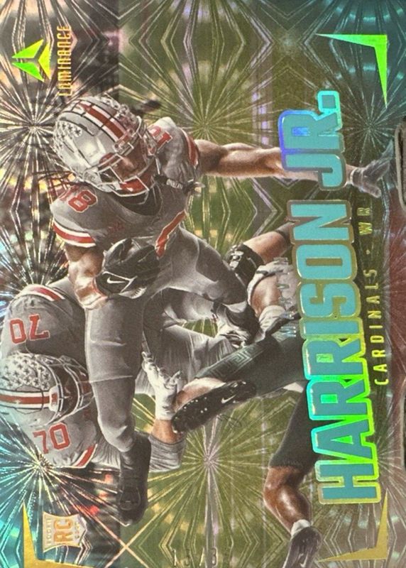 Marvin Harrison Jr. 2024 Luminance #180 Horizontal Rookies - Teal /35 RAW