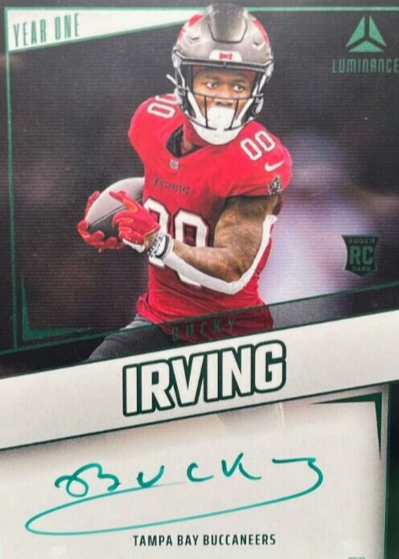 Bucky Irving 2024 Luminance #YOS-BIG Year One Signatures - Green Rookie RAW