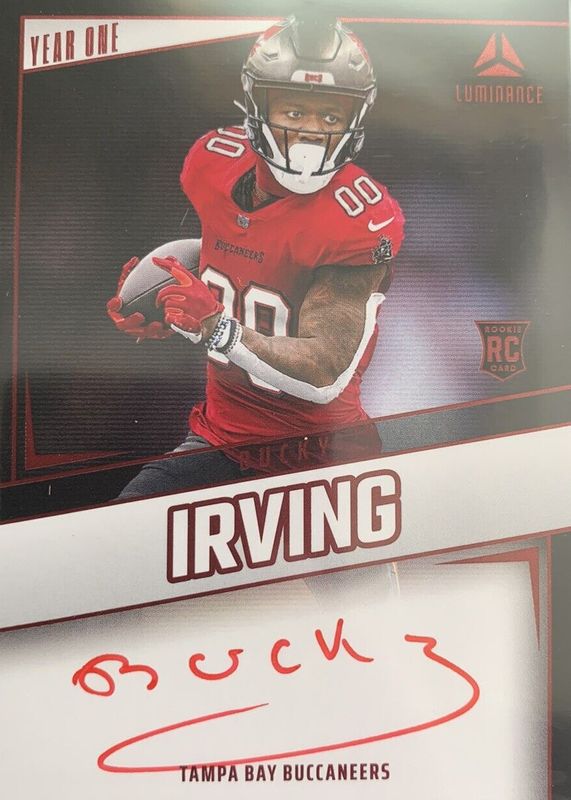 Bucky Irving 2024 Luminance #YOS-BIG Year One Signatures - Red Rookie SGC 9.5