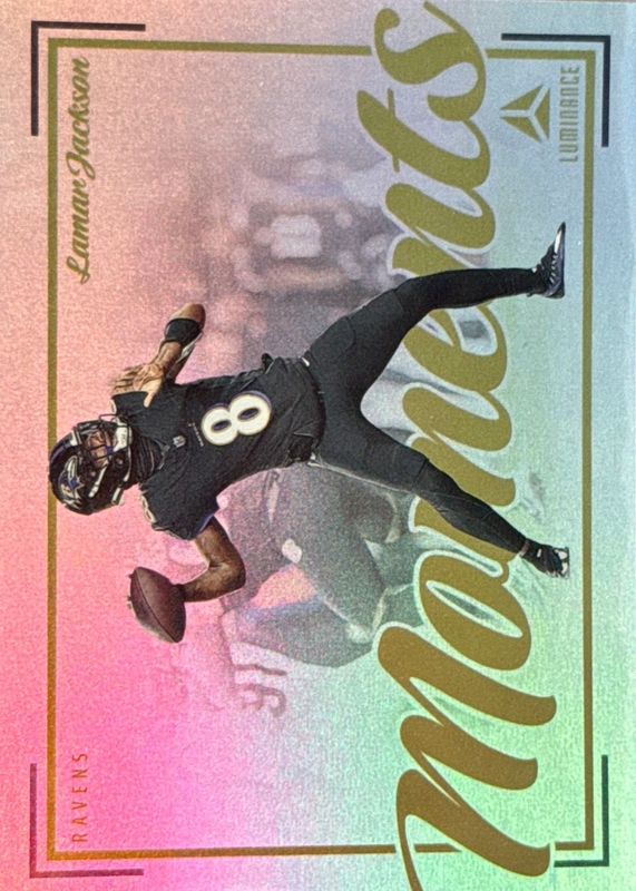 Lamar Jackson 2024 Luminance #M-LJN Moments PSA 8