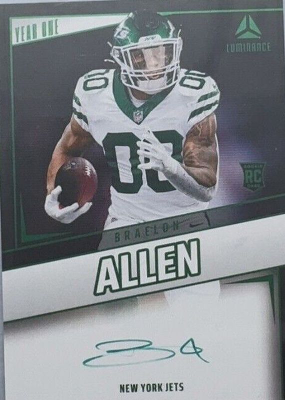 Braelon Allen 2024 Luminance #YOS-BAN Year One Signatures - Green Rookie RAW