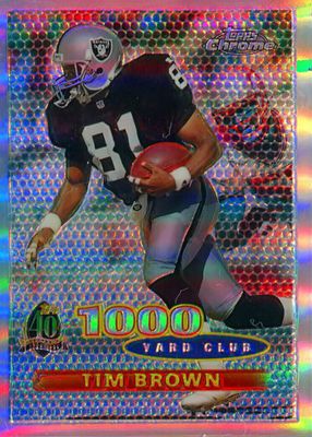 1996 Topps Chrome #95 1,000 Yard Club - Refractor