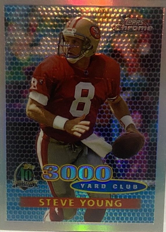 1996 Topps Chrome #138 3,000 Yard Club - Refractor