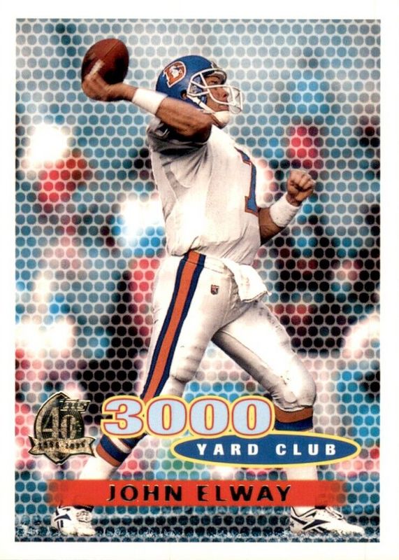 John Elway 1996 Topps Chrome #133 3,000 Yard Club - Refractor RAW