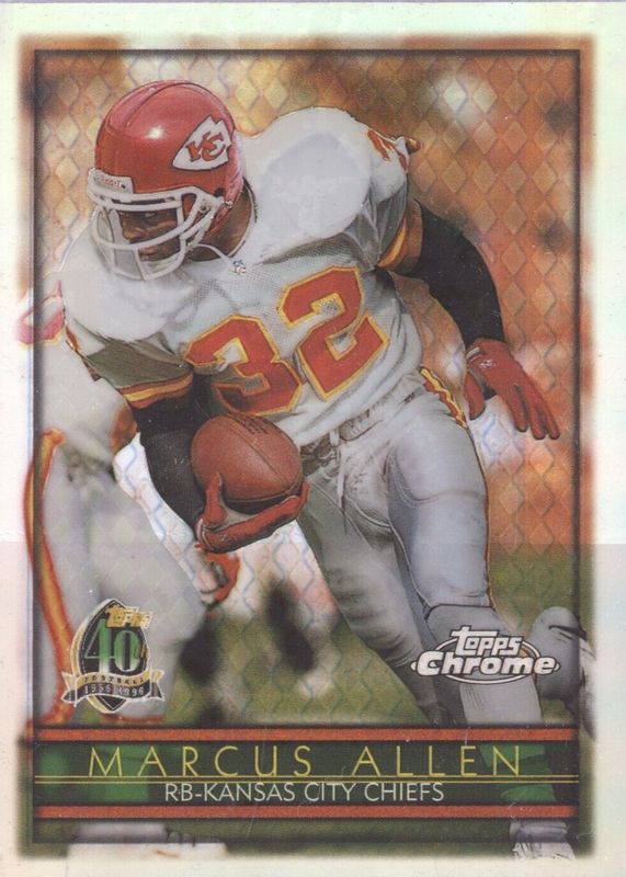 Marcus Allen 1996 Topps Chrome #129 Refractor SGC 9.5