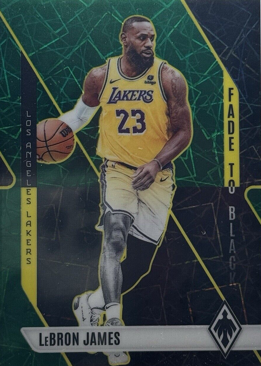 LeBron James 2023 Phoenix #3 Fade to Black - Green Lazer /175