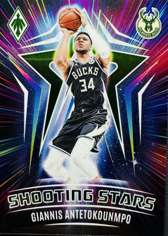 Giannis Antetokounmpo 2023 Phoenix #12 Shooting Stars /(SSP) PSA 10