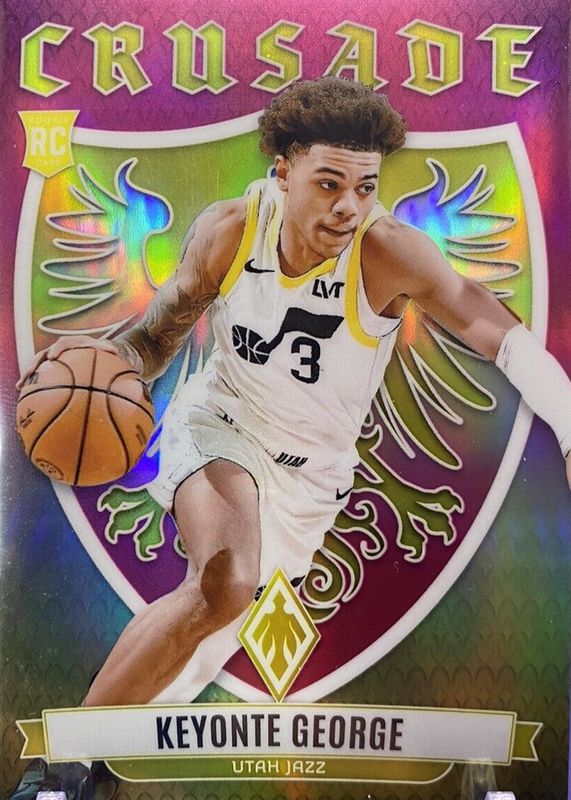 Keyonte George 2023 Phoenix #20 Crusade - Pink /99 Rookie RAW