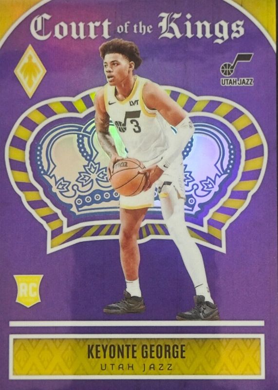 Keyonte George 2023 Phoenix #6 Court of the Kings - Purple /75 Rookie RAW