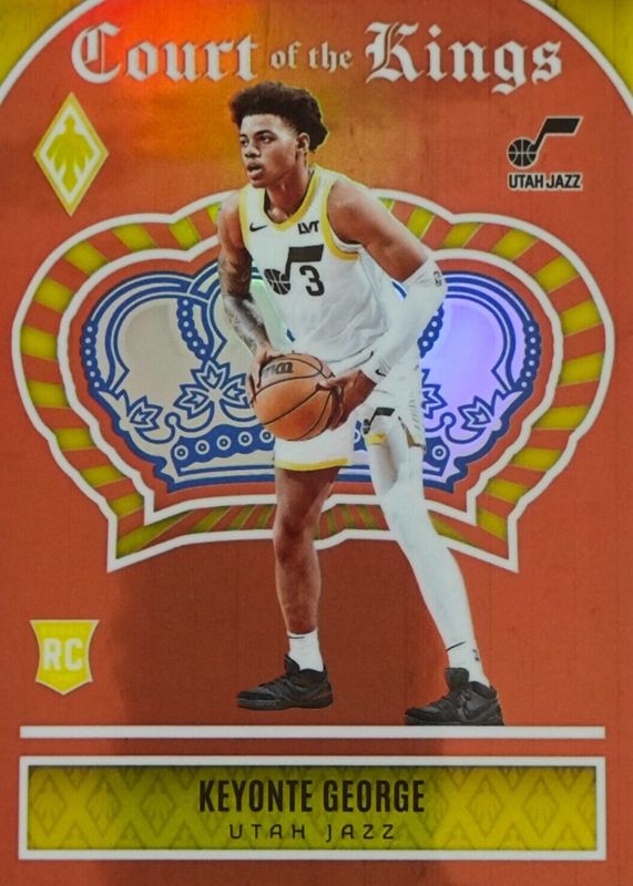 Keyonte George 2023 Phoenix #6 Court of the Kings - Orange /49 Rookie RAW