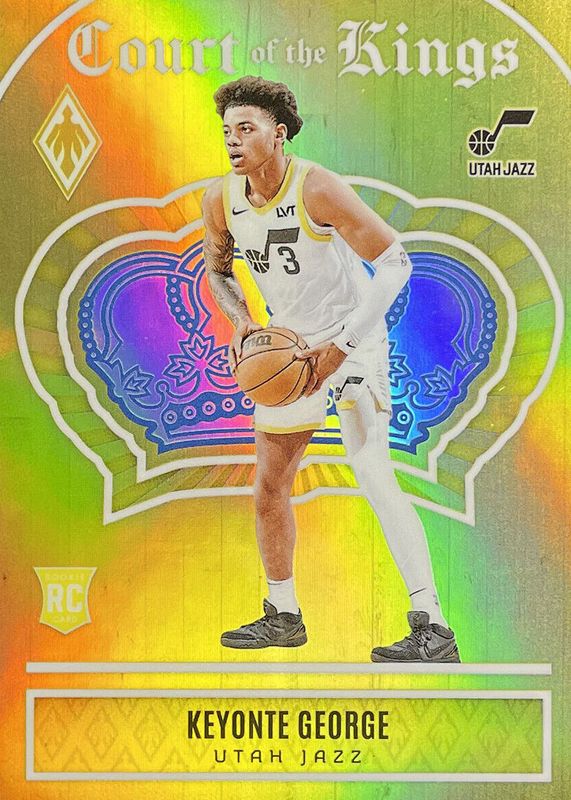 Keyonte George 2023 Phoenix #6 Court of the Kings - Yellow /35 Rookie RAW