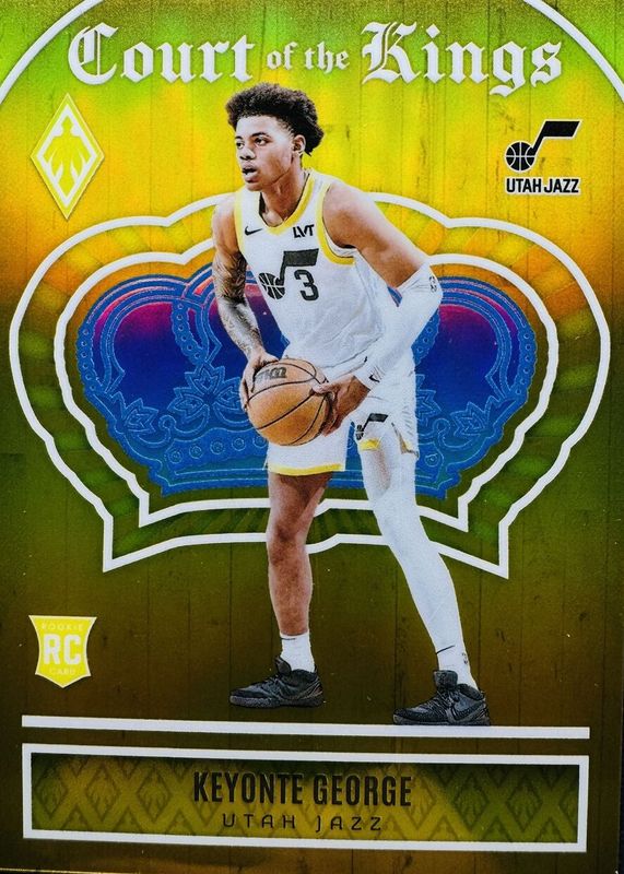 Keyonte George 2023 Phoenix #6 Court of the Kings - Gold /10 Rookie RAW