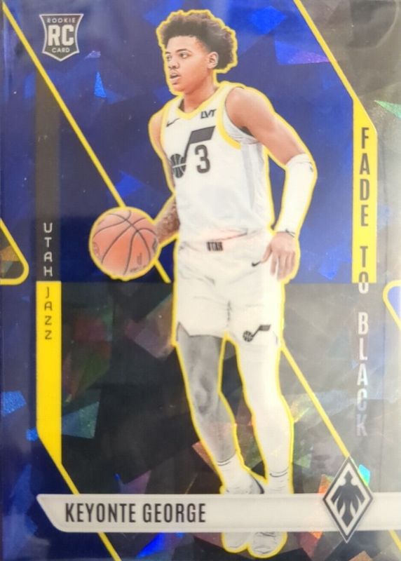 Keyonte George 2023 Phoenix #17 Fade to Black - Blue Ice Rookie RAW