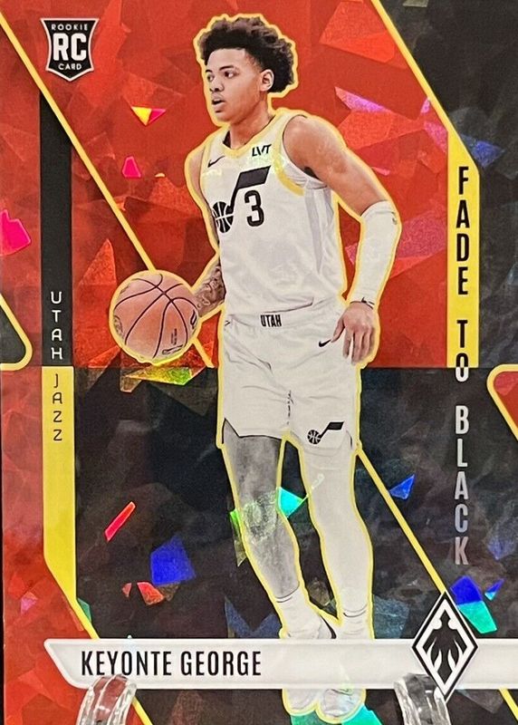 Keyonte George 2023 Phoenix #17 Fade to Black - Red Ice Rookie RAW