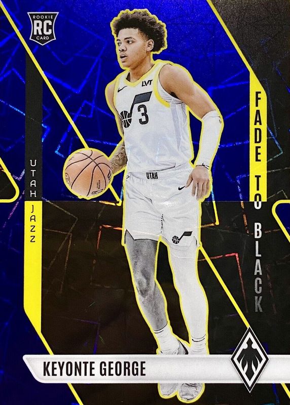 Keyonte George 2023 Phoenix #17 Fade to Black - Blue Lazer /275 Rookie RAW
