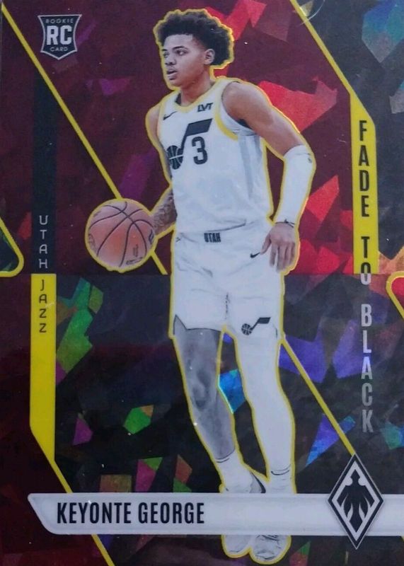 Keyonte George 2023 Phoenix #17 Fade to Black - Maroon Ice /275 Rookie RAW