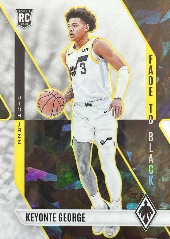 Keyonte George 2023 Phoenix #17 Fade to Black - White Ice /125 Rookie RAW