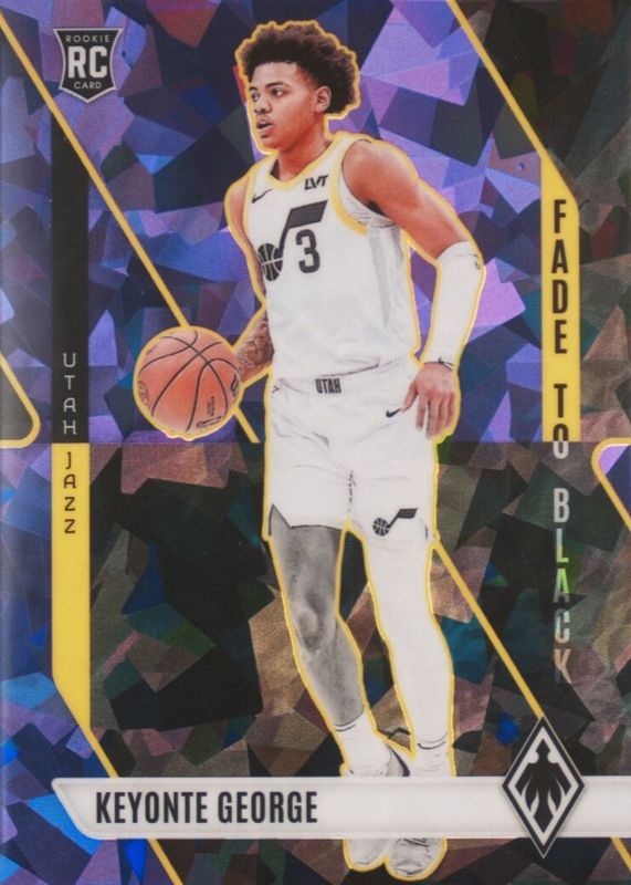 Keyonte George 2023 Phoenix #17 Fade to Black - Purple Ice /25 Rookie RAW