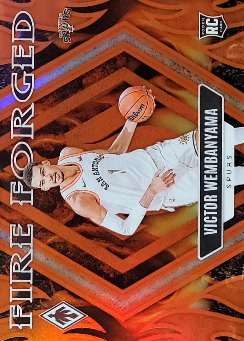 EMNW 直筆サイン入 百ゼロ/MORE FIRE EP Victor Wembanyama 2023 Phoenix #18 Fire Forged - Orange /49 Price