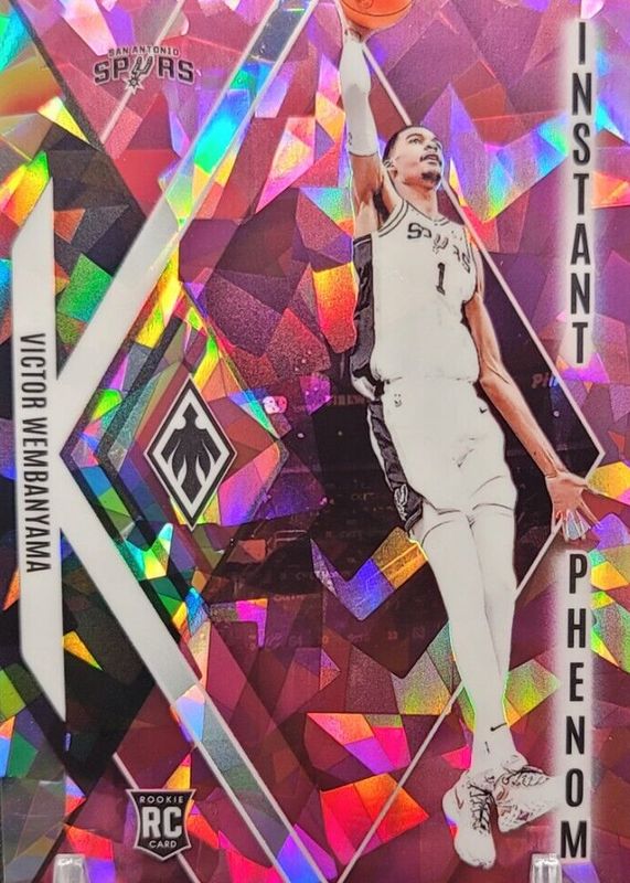 Victor Wembanyama 2023 Phoenix #13 Instant Phenom - Pink Ice /25 Rookie RAW