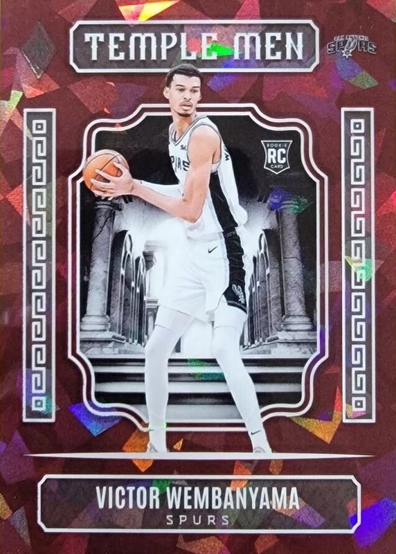 Victor Wembanyama 2023 Phoenix #7 Temple Men - Maroon Ice /275 Rookie RAW