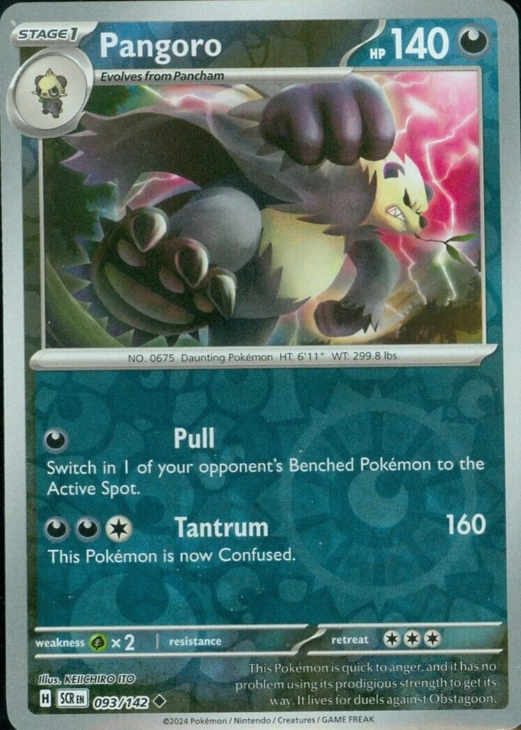 Pangoro 2024 Scarlet & Violet: Stellar Crown #093/142 Reverse Holo