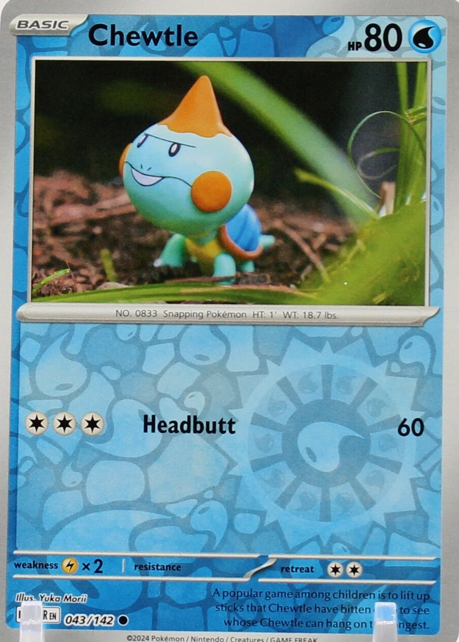 shiny chewtle pokemon card Khlocrok (Chewtle) SV028 Glittering - Ultraboost X Epe et Bouclier 4.5 Destines Radieuses [2W] Water Gun (50) Weakness / Resistance / Retreat Cost Chewtle (Mega Rising #76/331, 1-Diamond)