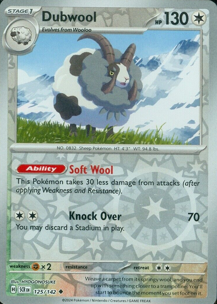 sheep pokemon card Wooloo - 152/202 - Sword & Shield Shiny Holo Rare Card Type Wooloo and Dubwool: The Gen