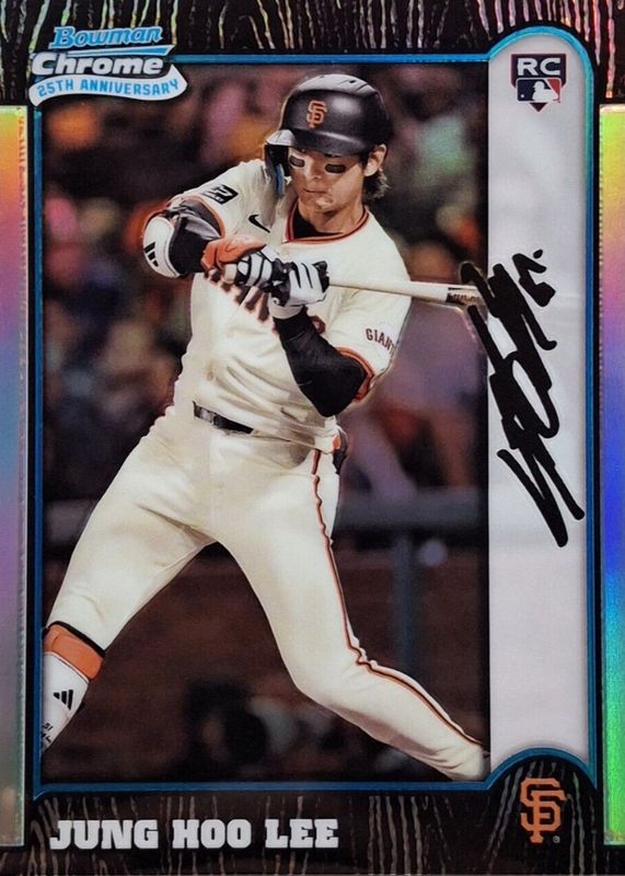 Jung Hoo Lee 2024 Bowman Chrome #BC25-5 1999 Bowman Chrome 25th Anniversary Rookie RAW