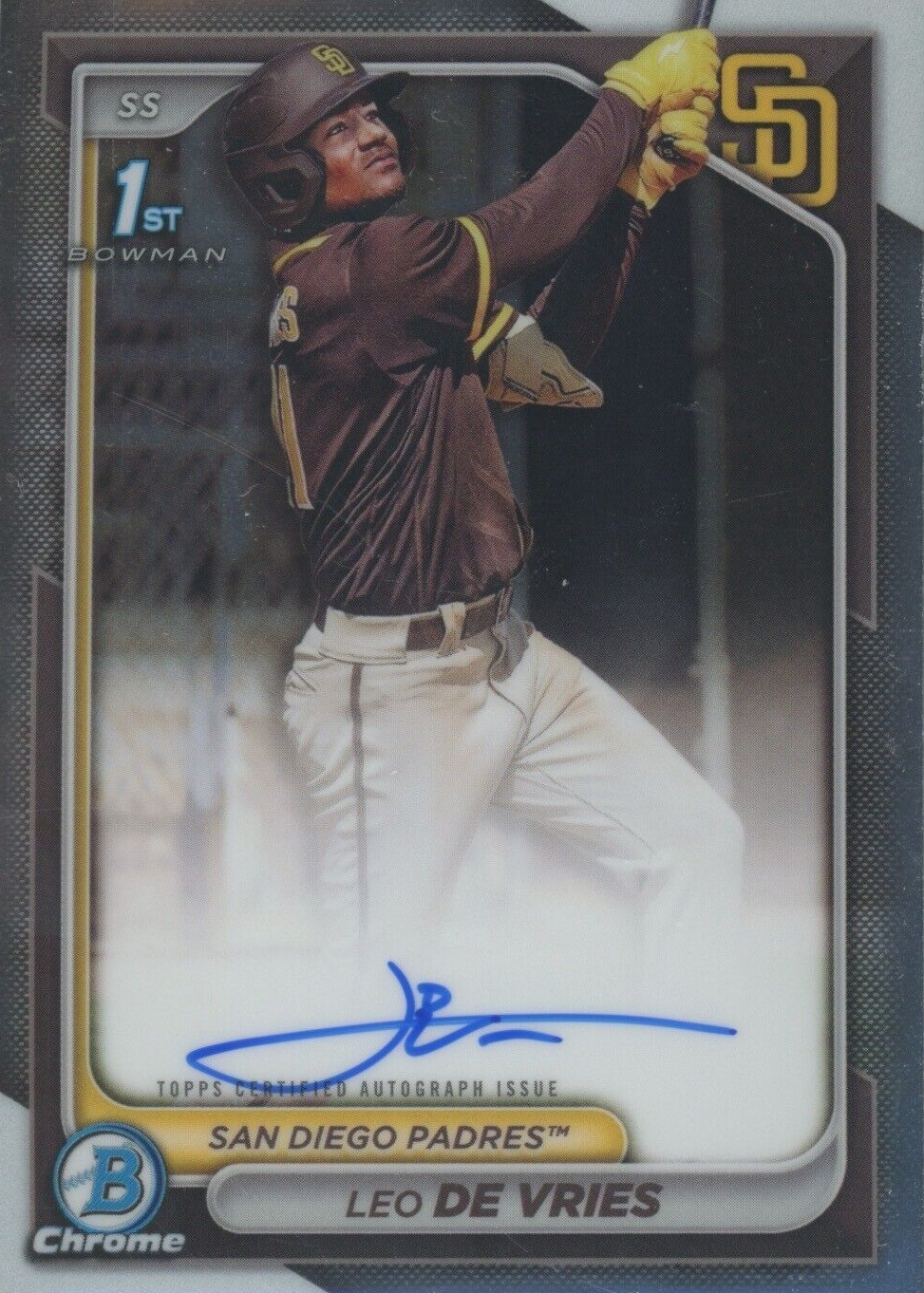 Leo De Vries 2024 Bowman Chrome #CPA-LD Prospect Auto (1st) Price 
