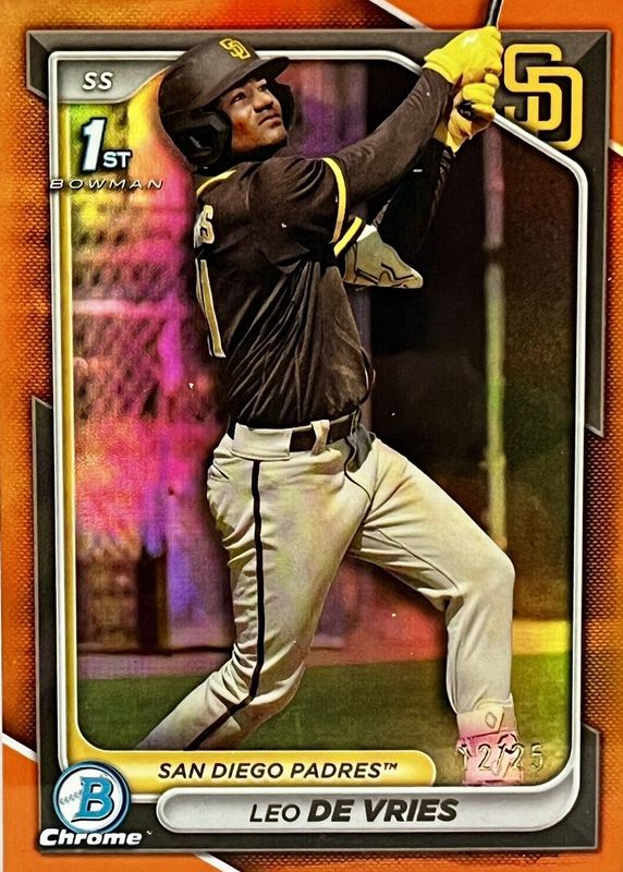 2024 Bowman Chrome #BCP-179 Prospects - Orange Refractor /25 (1st)