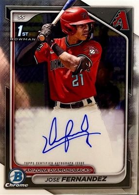 2024 Bowman Chrome #CPA-JF Prospect Auto (1st)