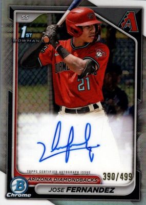 2024 Bowman Chrome #CPA-JF Prospect Auto - Refractor /499 (1st)