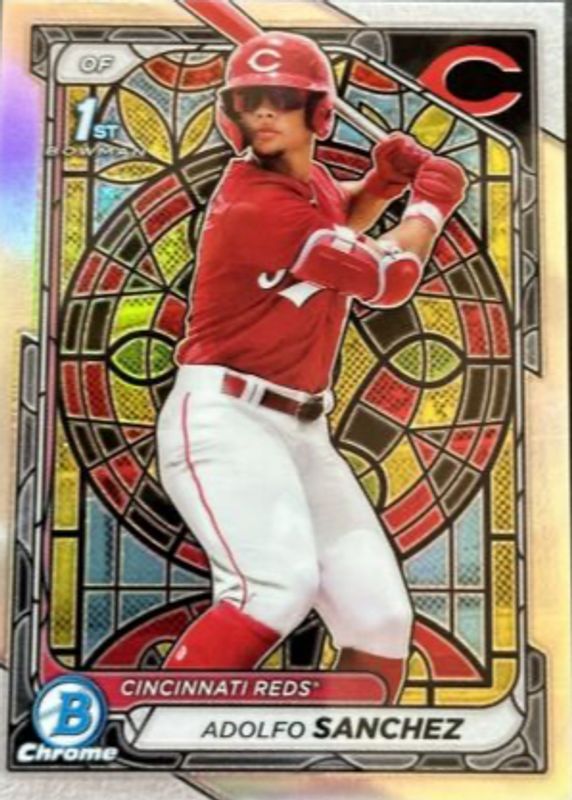 Adolfo Sanchez 2024 Bowman Chrome #BCP-252 Prospects - Etched in Glass Variation (1st) RAW