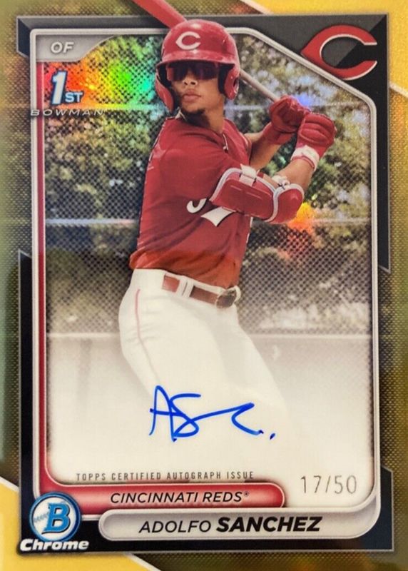 2024 Bowman Chrome #CPA-AS Prospect Auto - Gold Refractor /50 (1st)