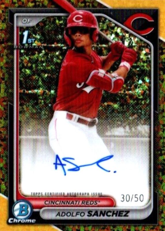 2024 Bowman Chrome #CPA-AS Prospect Auto - Gold Mini-Diamond Refractor /50 (1st)